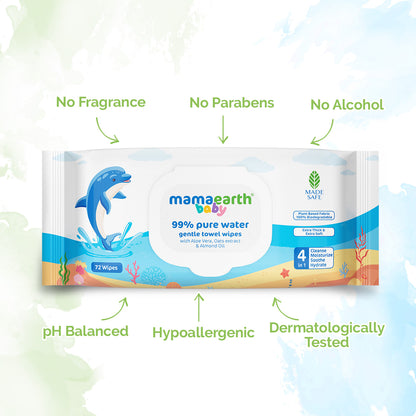 Baby 99% Pure Water Gentle Towel Wipes