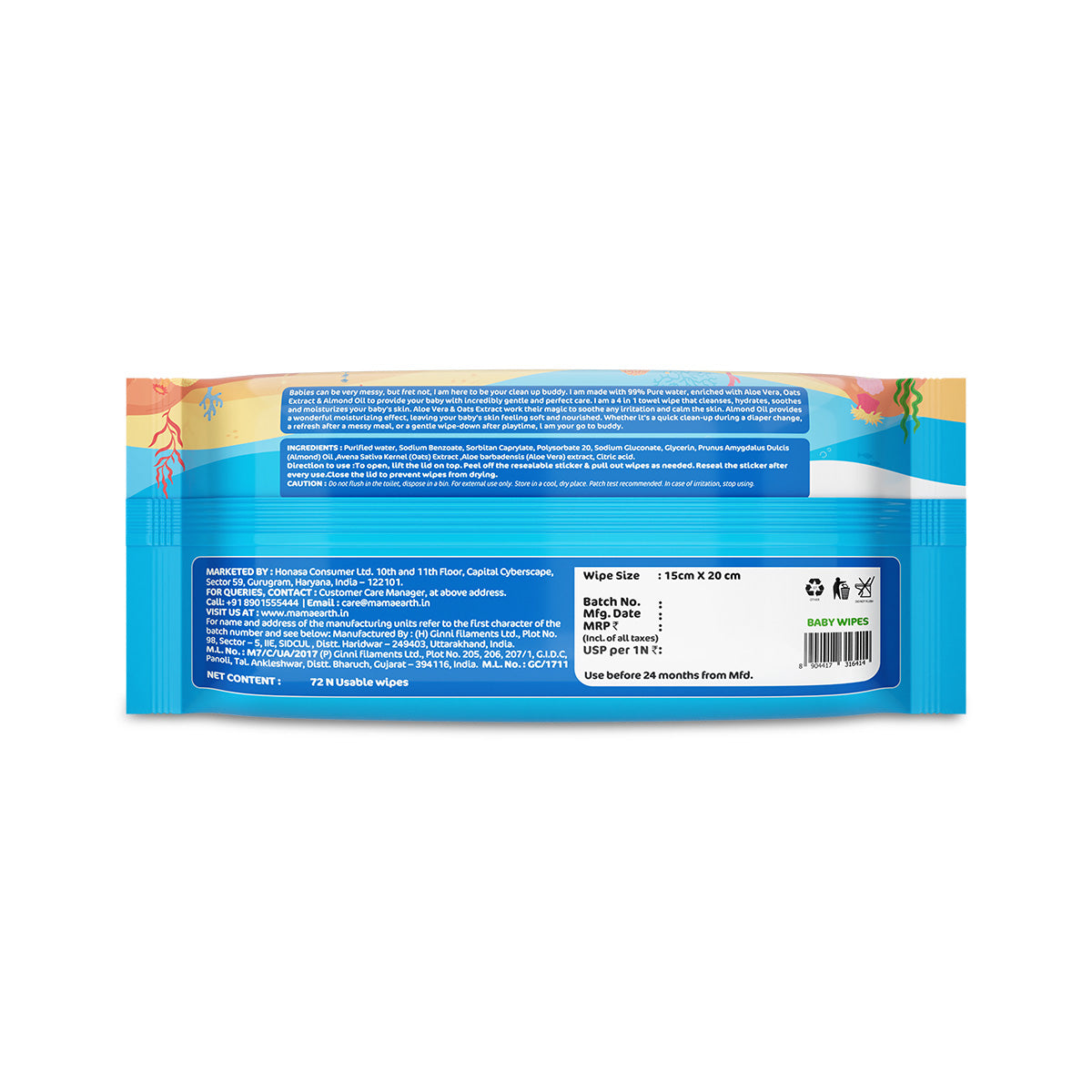 Baby 99% Pure Water Gentle Towel Wipes