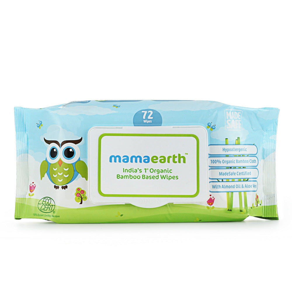 Mamaearth Organic Bamboo Based Baby Wipes 72 pcs