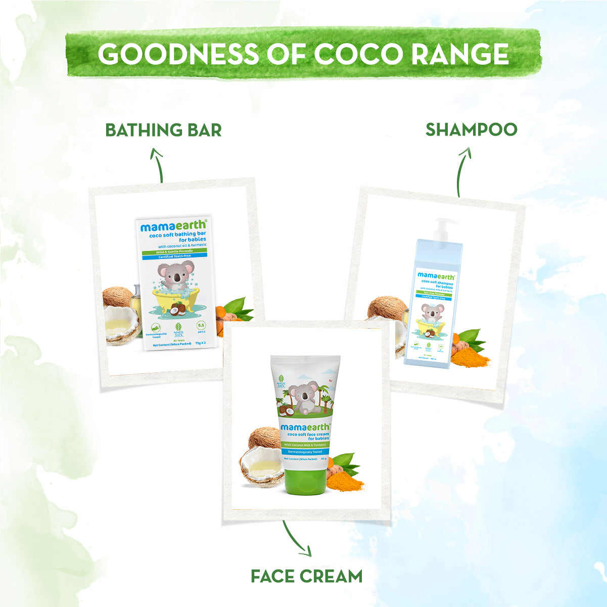 coco bathing bar for dryness