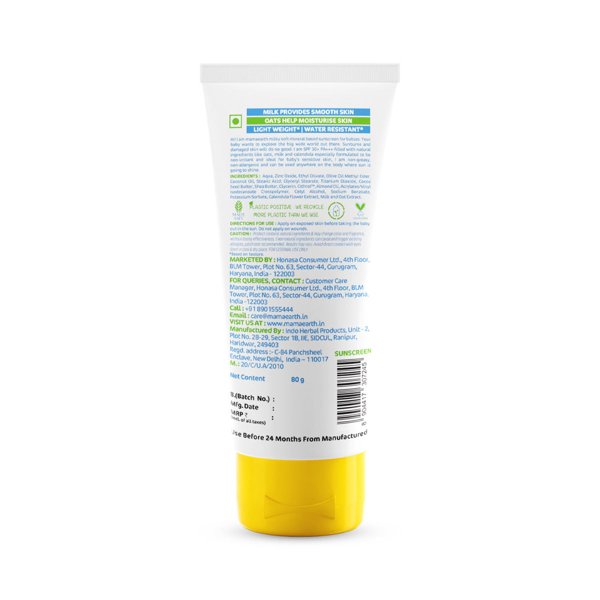 Milky Soft Mineral Based Sunscreen For Babies Spf 30 Pa