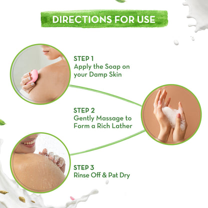 Mamaearth Multani Mitti Moisturizing Lotion Soap Pack of 4 x 4 125 gm