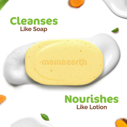 Mamaearth Ubtan Moisturizing Lotion Soap Pack of 4 x 4 125 gm