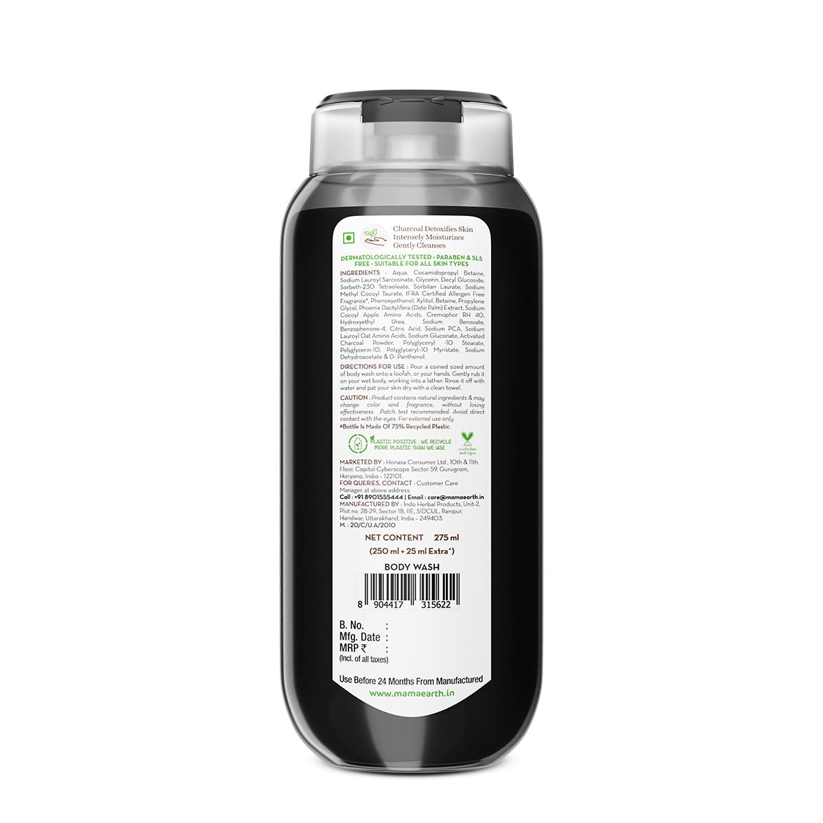 Charcoal Moisturizing Body Wash