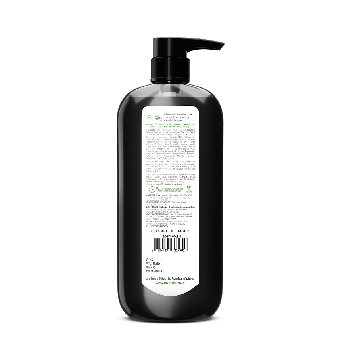 Charcoal Moisturizing Body Wash