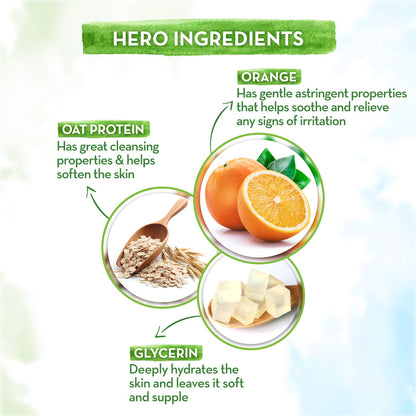 Mamaearth Original Orange Body Wash For Kids with Orange and Oat Protein