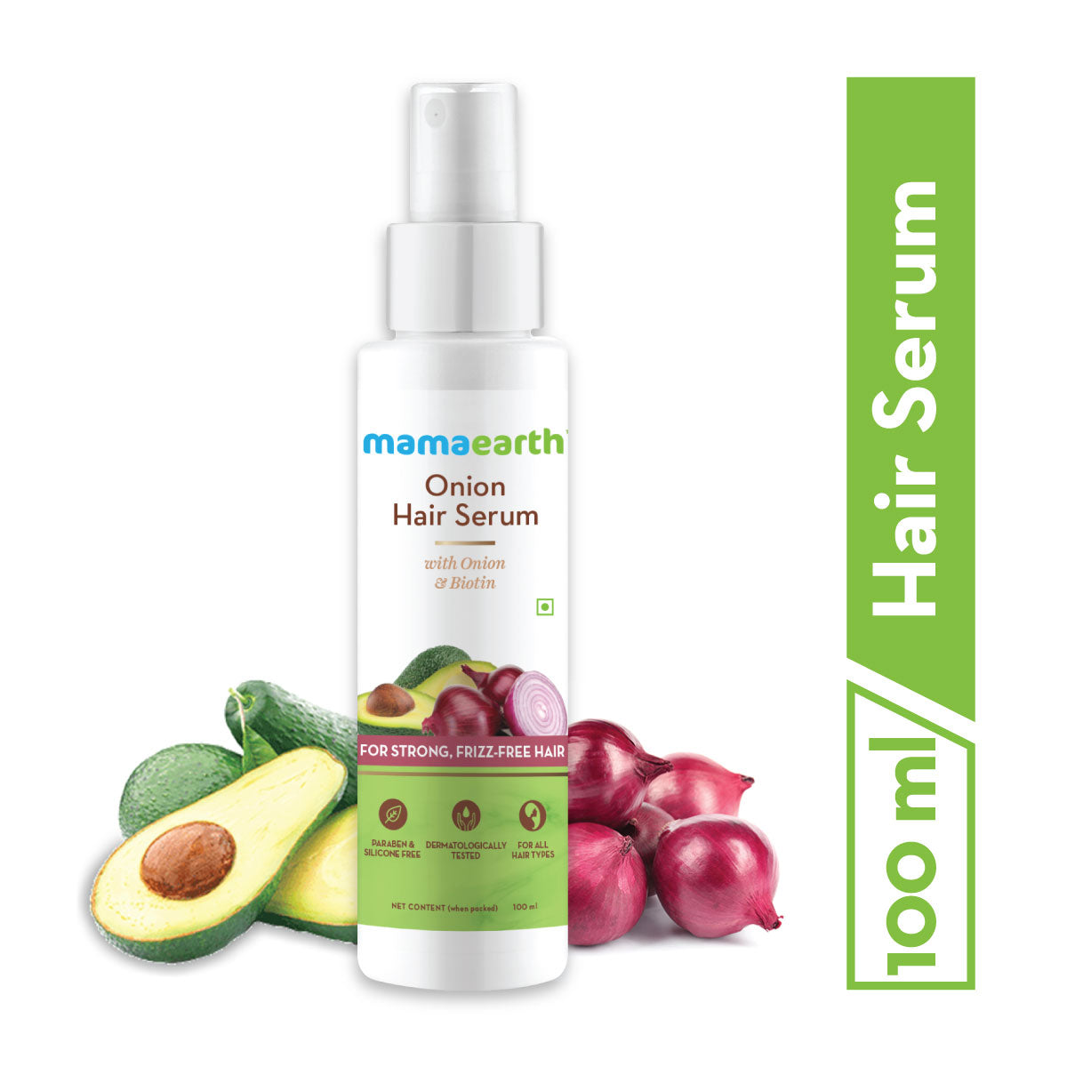 Mamaearth Onion Hair Serum with Onion & Biotin for Strong Frizz-Free Hair 100 ml