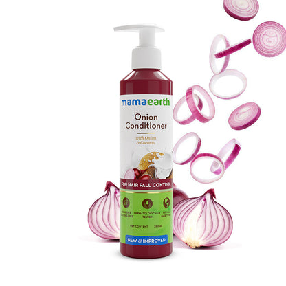Mamaearth Onion Conditioner for Hair Growth and Hair Fall Control with Onion and Coconut