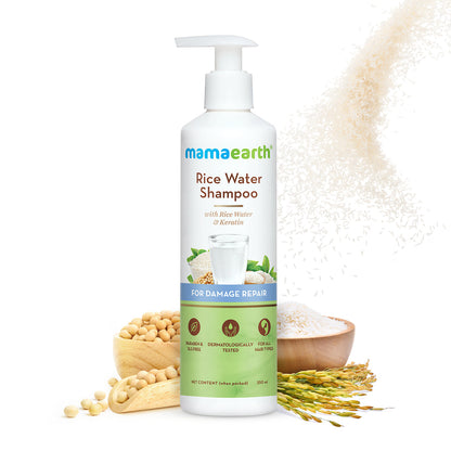 mamaearth rice water shampoo