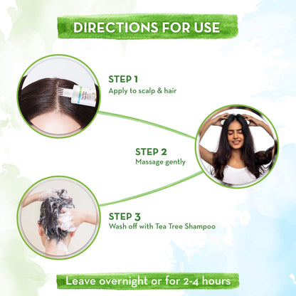 How to use Mamaearth Tea Tree Hair Oil