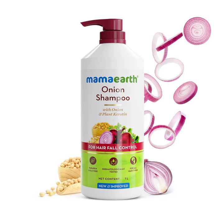 Mamaearth Onion Shampoo for Hair Fall C…
