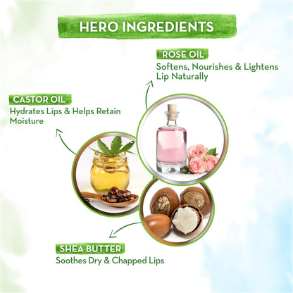 Mamaearth Rose Tinted Lip Balm With Rose Oil and Castor Oil