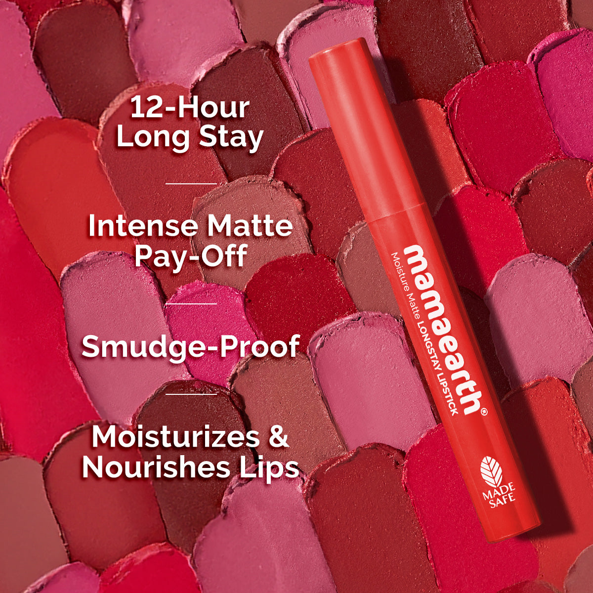 Moisture Matte Longstay Lipstick - 06 Melon Red