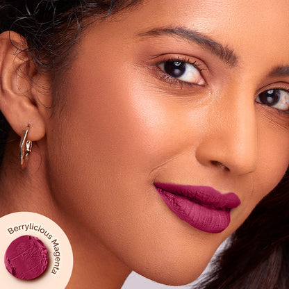 Moisture Matte Longstay Lipstick - 12 Berrylicious Magenta