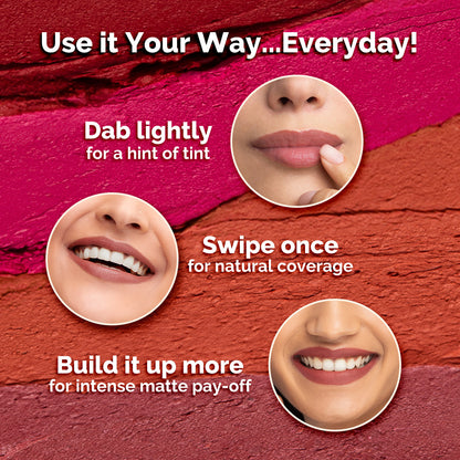 Moisture Matte Longstay Lipstick -17 Raisin Punch