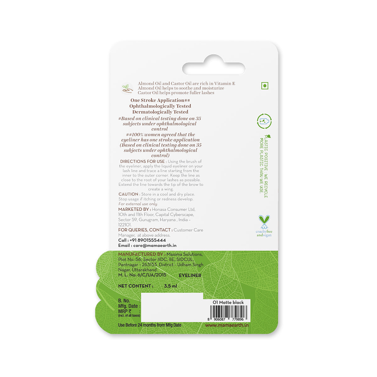 Mamaearth Soothing Waterproof Eyeliner 3.5 ml