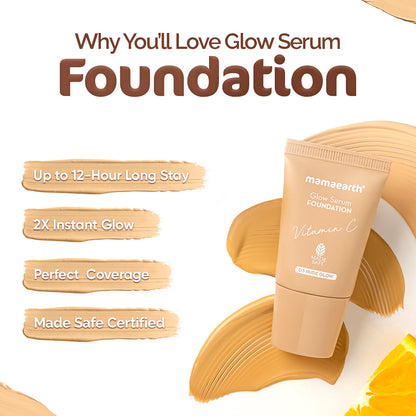 Mamaearth Glow Serum Foundation-01 Ivory Glow
