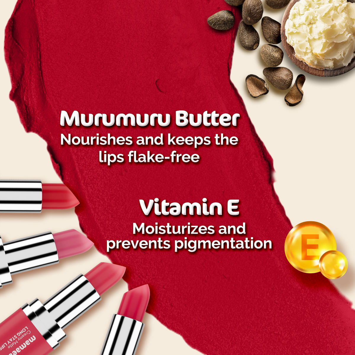 Creamy Matte Long Stay Lipstick 10 Rosewood Pink