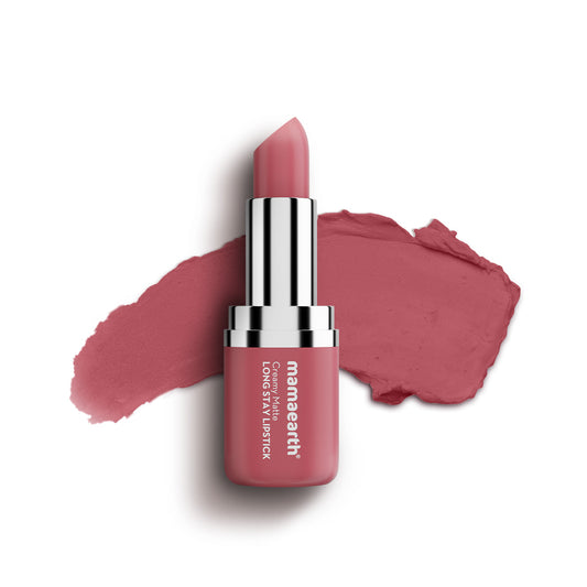 Mamaearth Creamy Matte Long Stay Lipstick - 02 Rose Nude