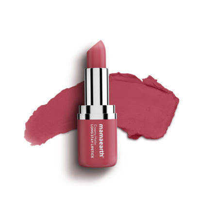 Mamaearth Creamy Matte Long Stay Lipstick - 03 Pink Rose