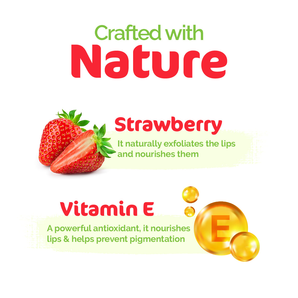 Mamaearth Nourishing Tinted 100% Natural Lip Balm with Vitamin E - Strawbery