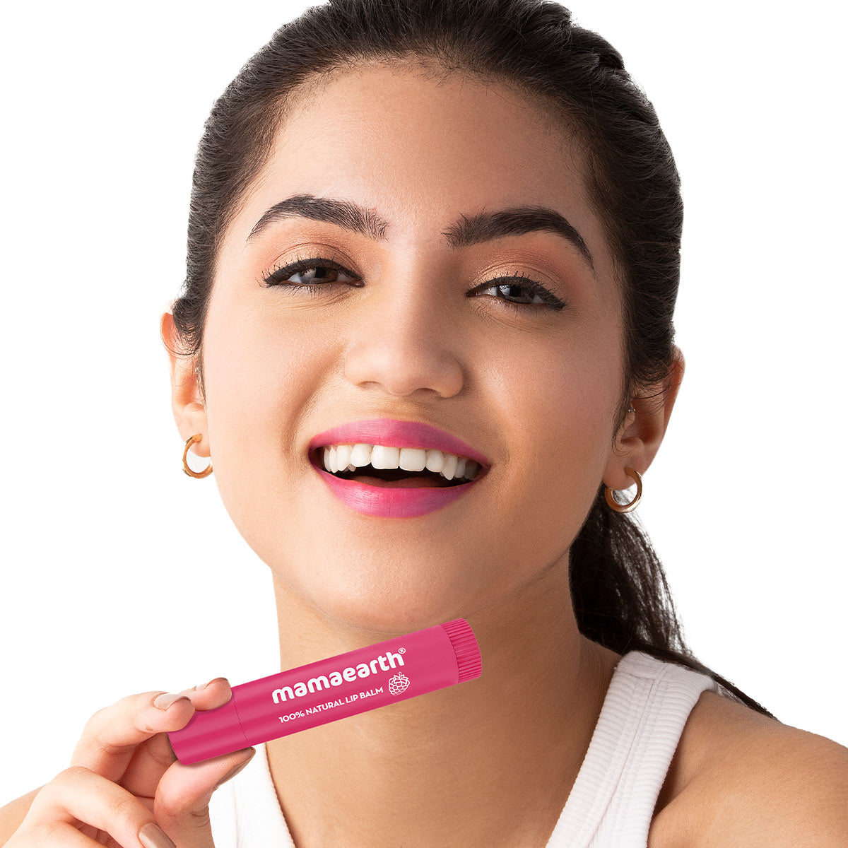 Mamaearth Nourishing Tinted 100% Natural Lip Balm with Vitamin - Raspberry