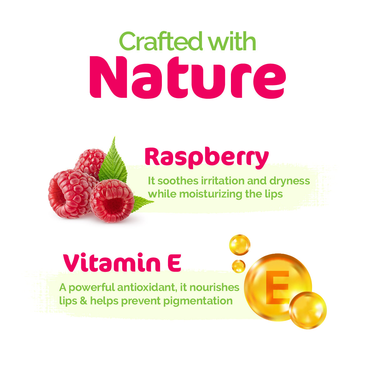 Mamaearth Nourishing Tinted 100% Natural Lip Balm with Vitamin - Raspberry
