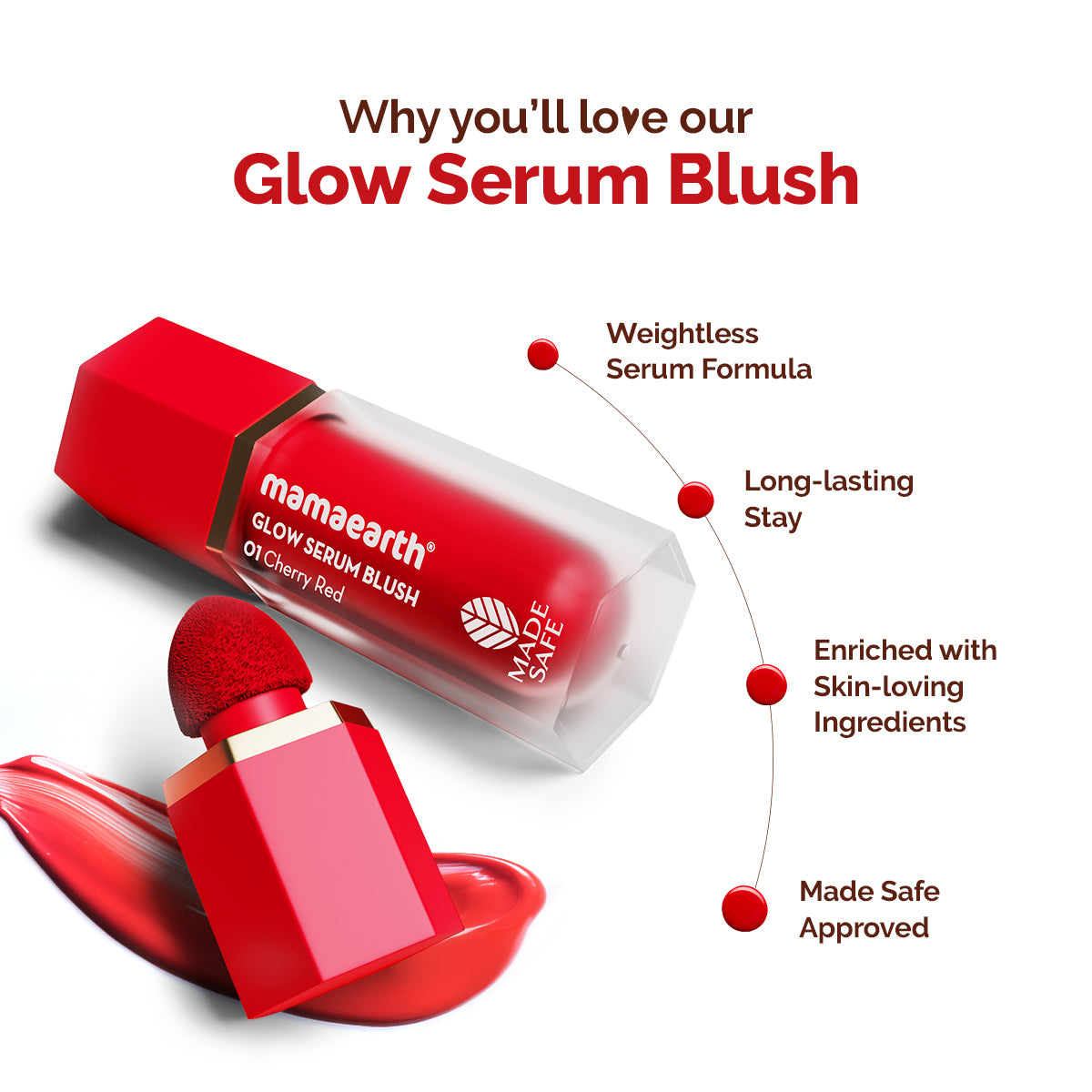 Glow Serum Blush 01 Cherry Red