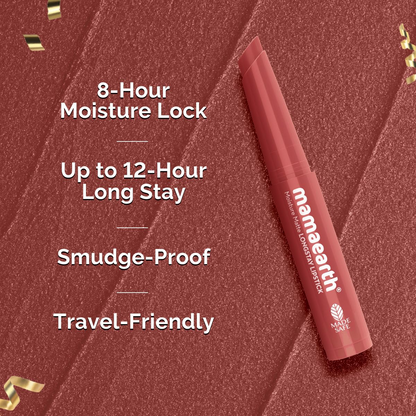 Moisture Matte Longstay Lipstick Pack Of 3 Minis - Bright And Bold (0.7 Gm Each)