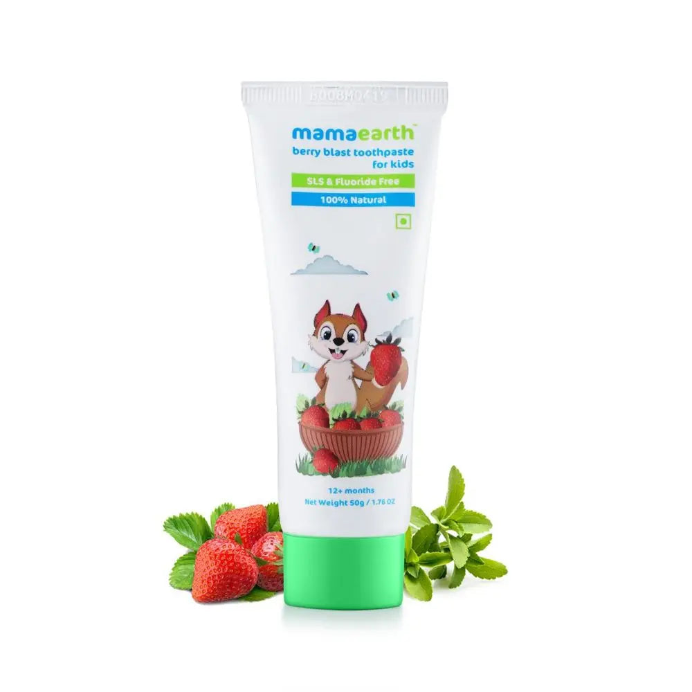 Mamaearth 100% Natural Berry Blast Toothpaste for Kids 50 gm