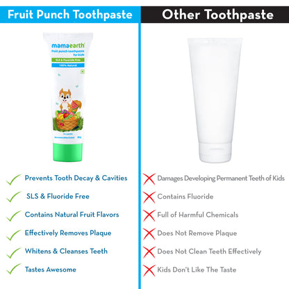 fruit flavoured toothpaste for kids