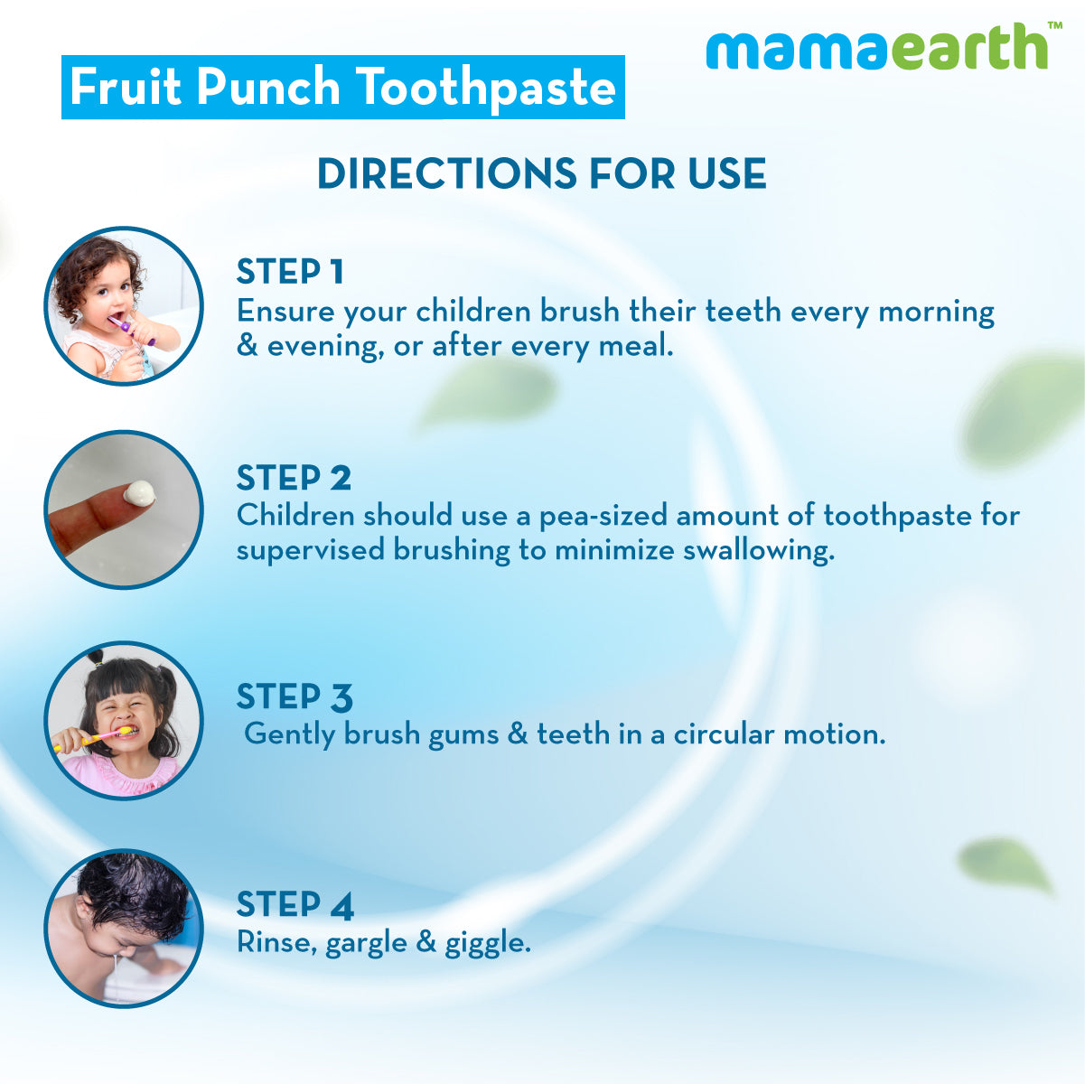Mamaearth Fruit Punch Toothpaste For Kids 50 gm