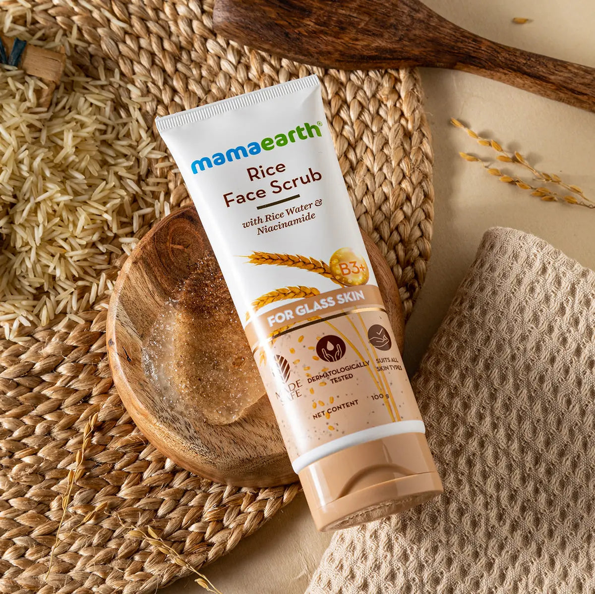 Mamaearth Rice Face Scrub 100g