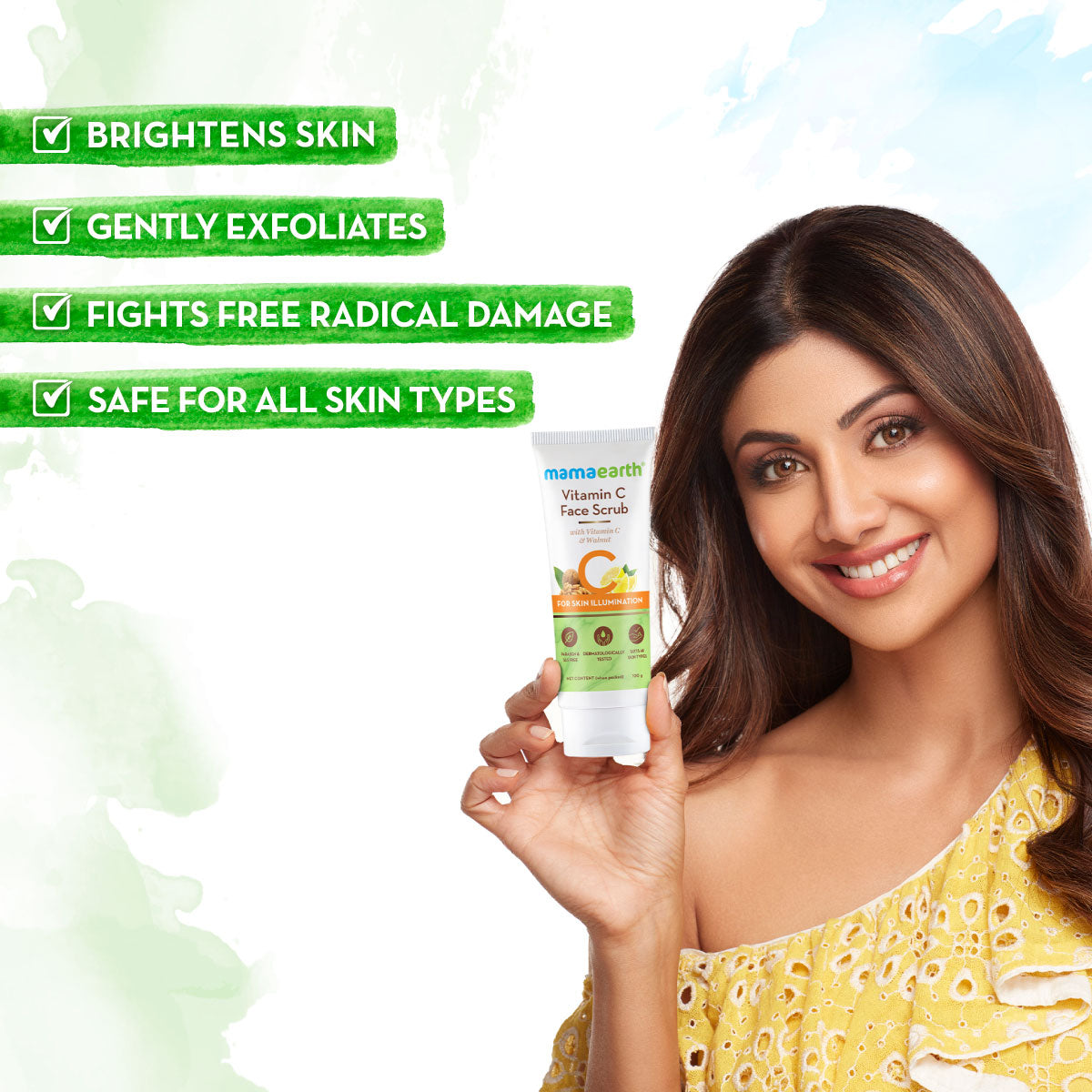 Mamaearth Vitamin C Face Scrub for Glowing Skin