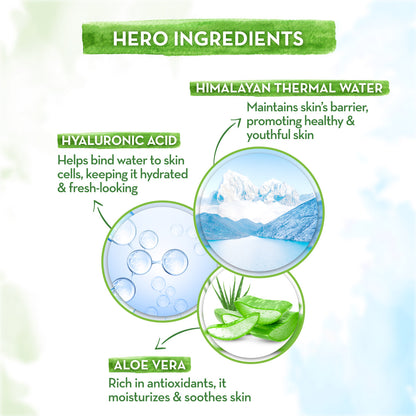 Aqua Glow Gel Face Moisturizer With Himalayan Thermal Water and Hyaluronic Acid