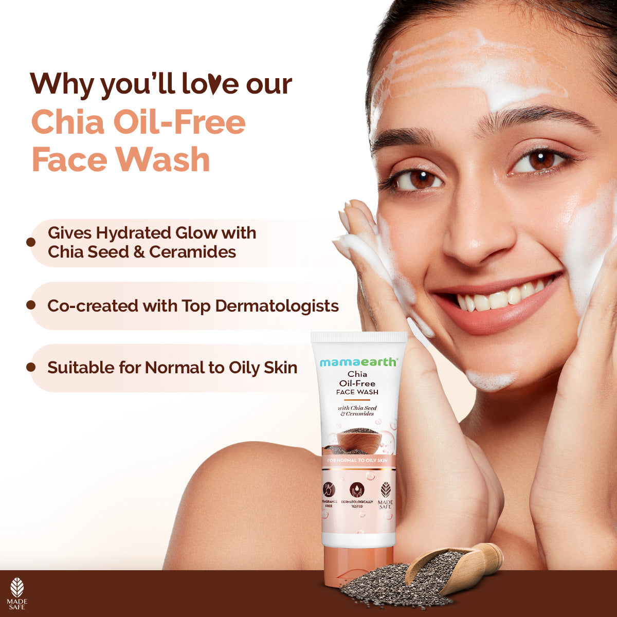 Chia Oil-Free Face Wash