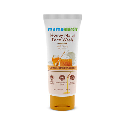 mamaearth honey malai face wash