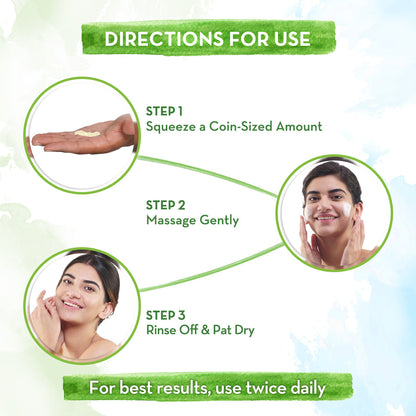 how to use the mamaearth honey & malai face wash for dry skin