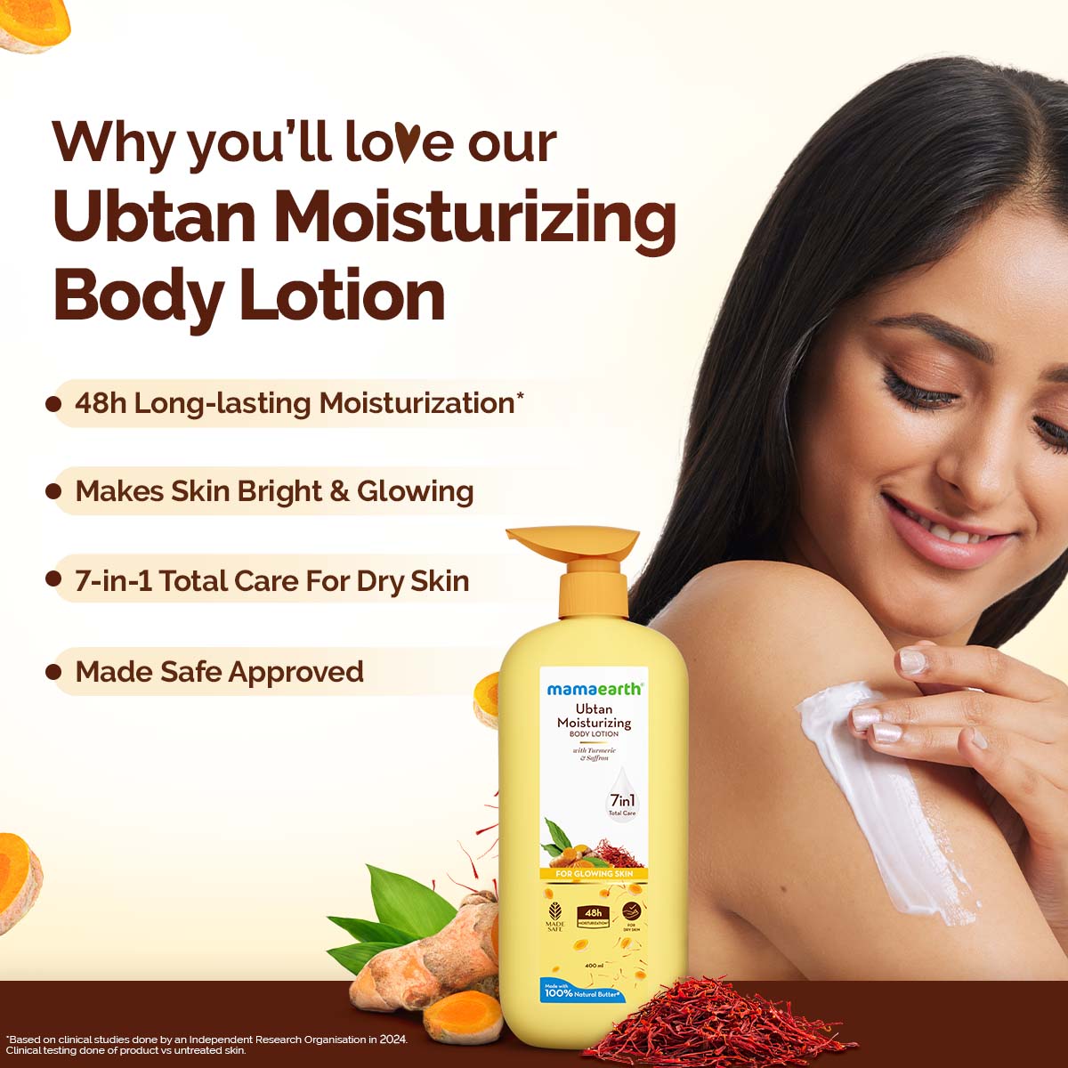 Mamaearth Ubtan Moisturizing Body Lotion