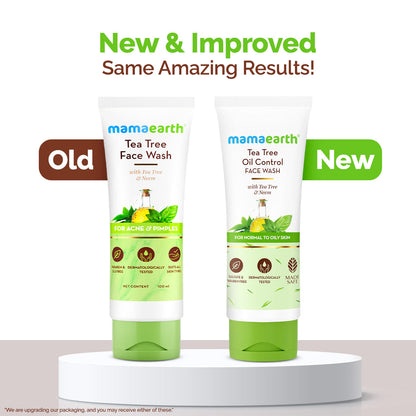 Mamaearth Tea Tree Facewash for acne & pimples 100 ml
