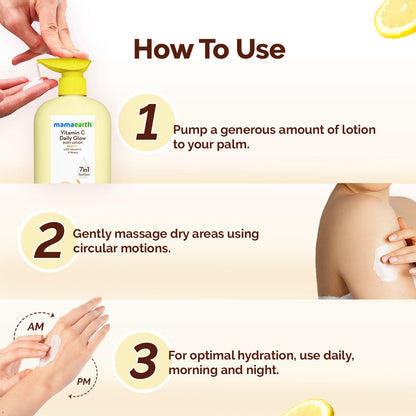 Mamaearth Vitamin C Daily Glow Body Lotion