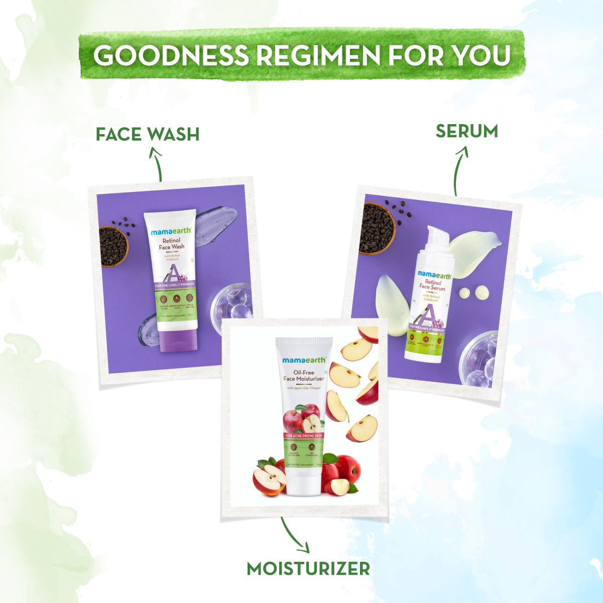 goodness of retinol range of mamaearth