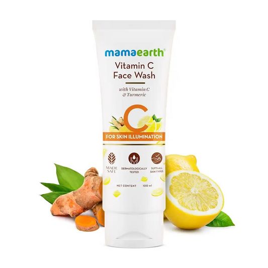 Mamaearth Vitamin C Face Wash with Vitamin C and Turmeric for Skin Illumination