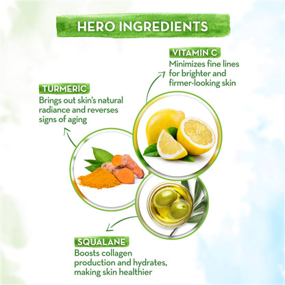 natural turmeric serum with vitamin c & turmeric