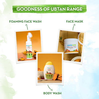 goodness of ubtan range of mamaearth