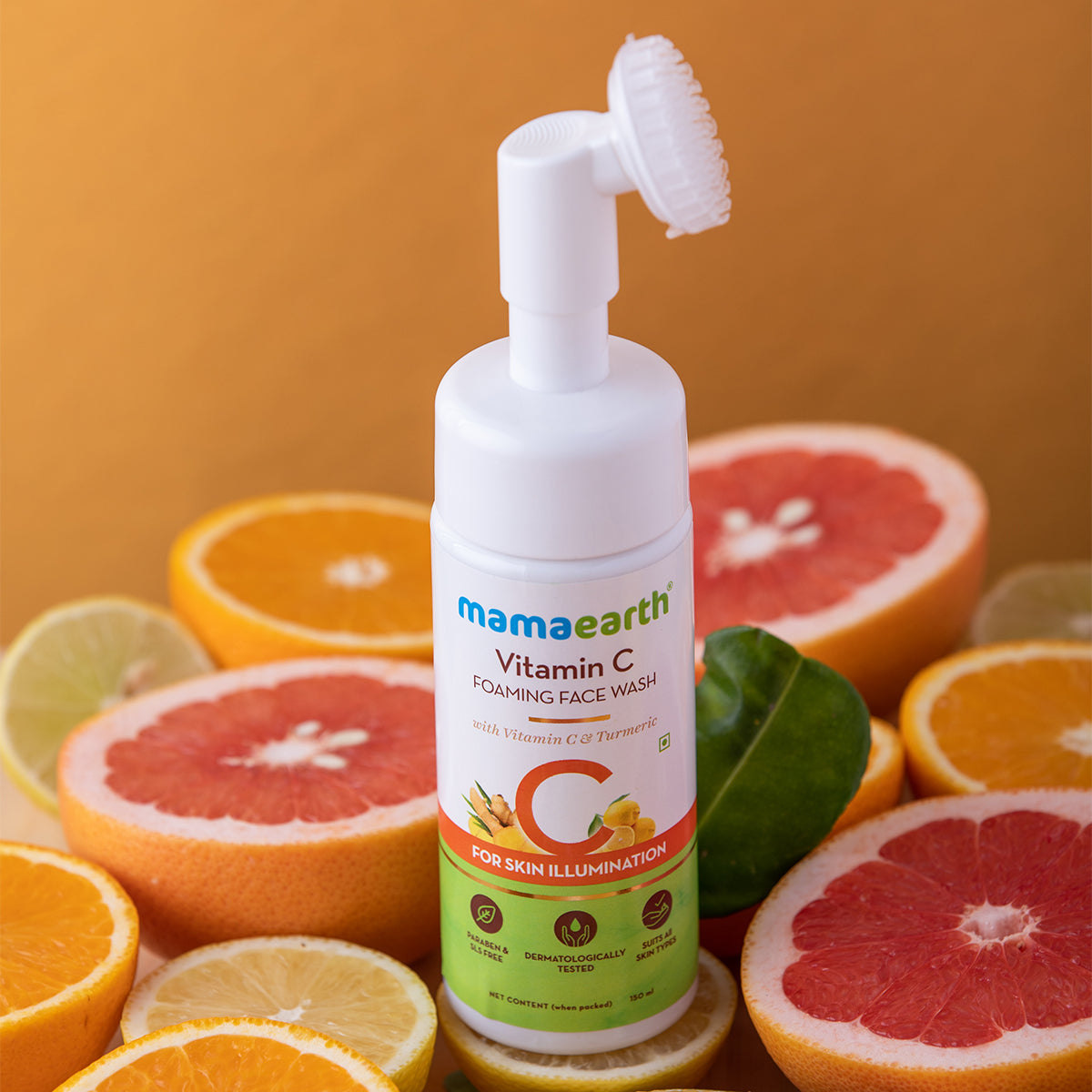 mamaearth vitamin c foaming face wash
