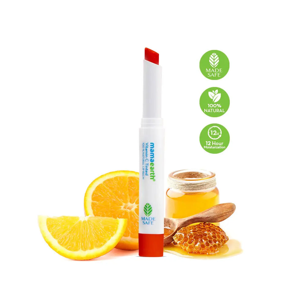 lip balm with vitamin c Mamaearth Vitamin C Tinted 100% Natural Lip Balm with Vitamin C & Honey lip balm with vitamin c Mamaearth Vitamin C Tinted 100% Natural Lip Balm with Vitamin C & Honey