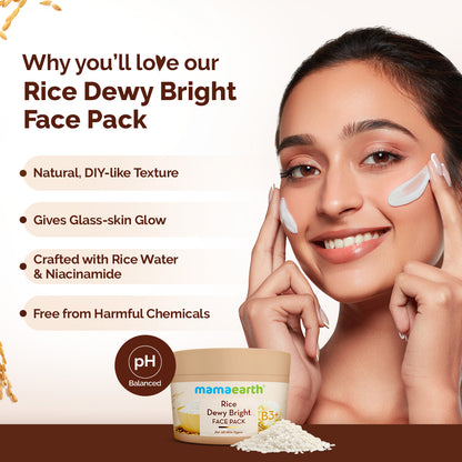 Rice Dewy Bright Face Pack