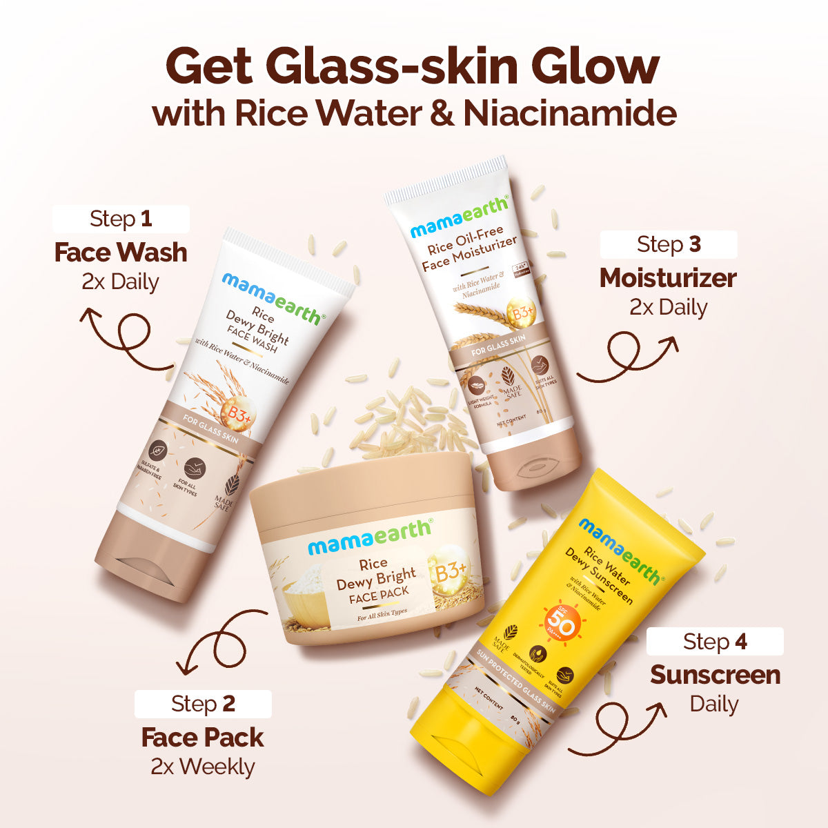 Rice Dewy Bright Face Pack