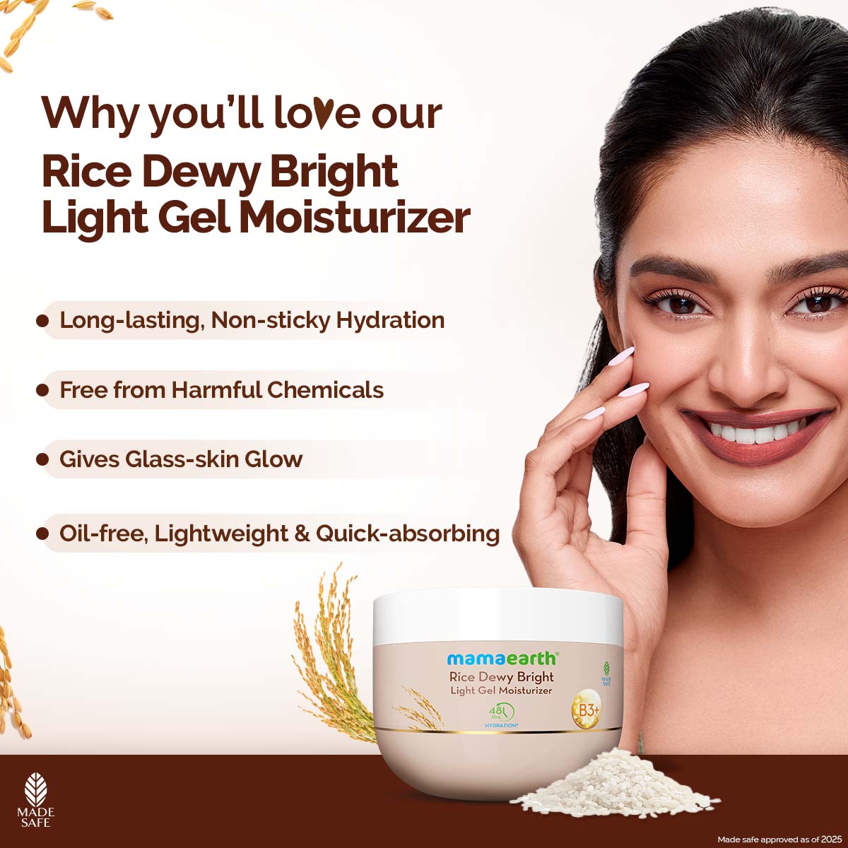 Rice Dewy Bright Light Gel Moisturizer
